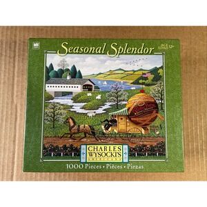 Charles Wysocki SEASONAL SPLENDOR Paper Boys 1000 PC Puzzle Unopened‎